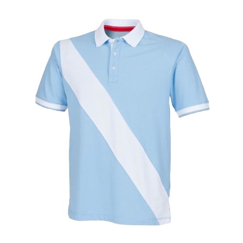 Bild av Front Row Diagonal Stripe House Slim Fit poloskjorta för män