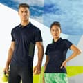Pikkukuva 3 / 4: Tri Dri Mens Panelled Short Sleeve Polo Shirt