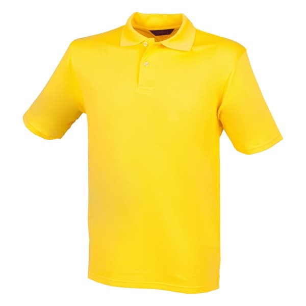 Henbury Mens Coolplus® Pique Polo Shirt