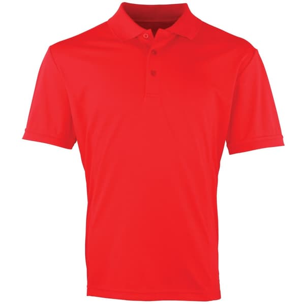 Premier Mens Coolchecker Pique Short-Sleeved Polo Shirt