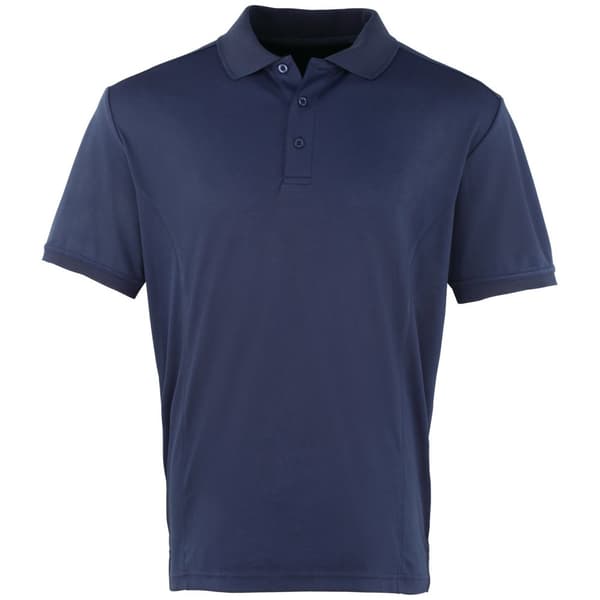 Premier Kortärmad polotröja Coolchecker Pique för herrar Navy M