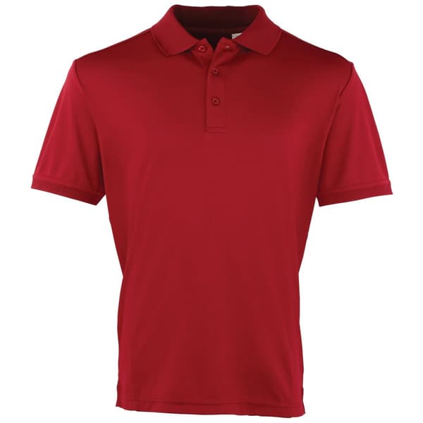 Premier Mens Coolchecker Pique Short-Sleeved Polo Shirt