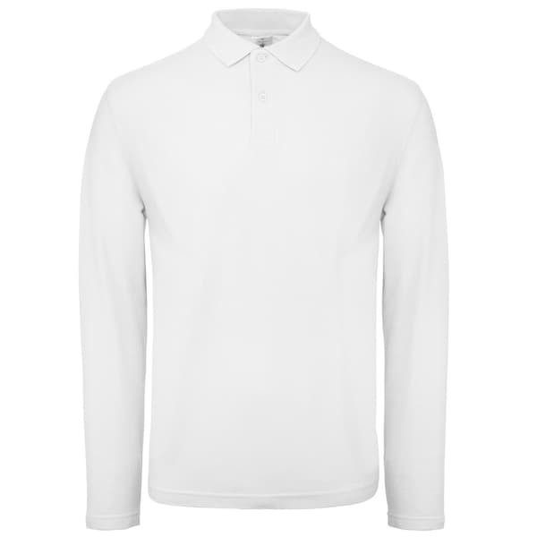 B&C Collection långärmad polotröja för män