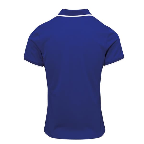 Premier Womens/Ladies Contrast Coolchecker Polo Shirt
