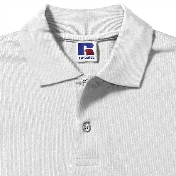 Russell Mens 100% Cotton Short Sleeve Polo Shirt