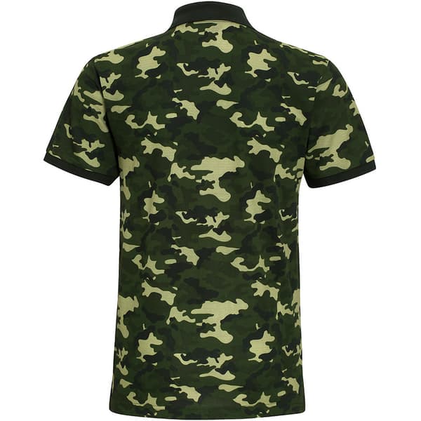 Asquith & Fox Mens Short Sleeve Camo Print Polo Shirt