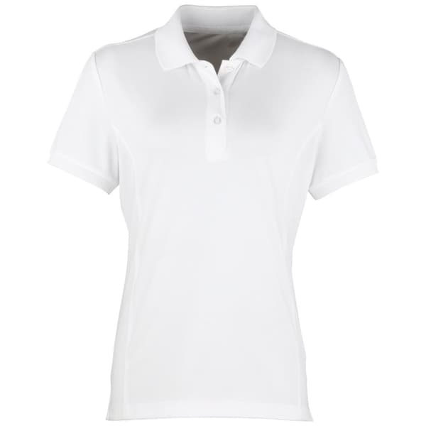 Premier Womens/Ladies Coolchecker Short Sleeve Pique Polo T-Shirt