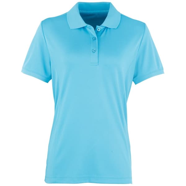 Premier Womens/Ladies Coolchecker Short Sleeve Pique Polo T-Shirt