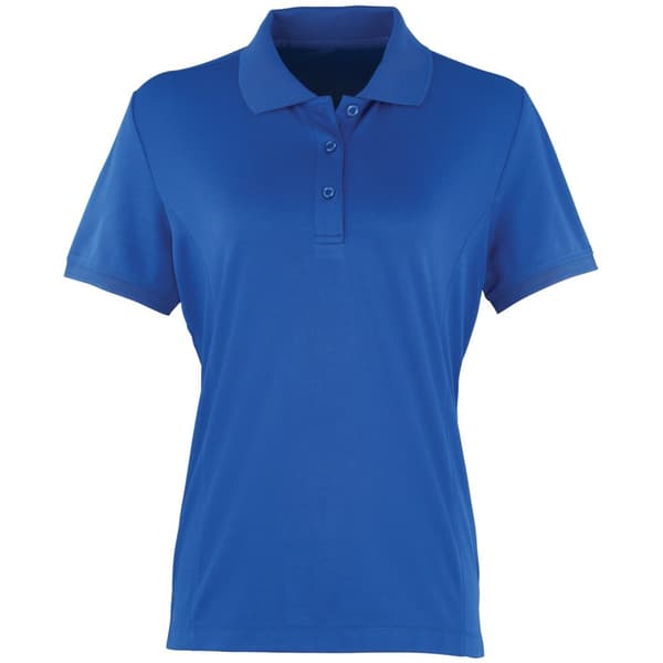 Premier Womens/Ladies Coolchecker Short Sleeve Pique Polo T-Shirt