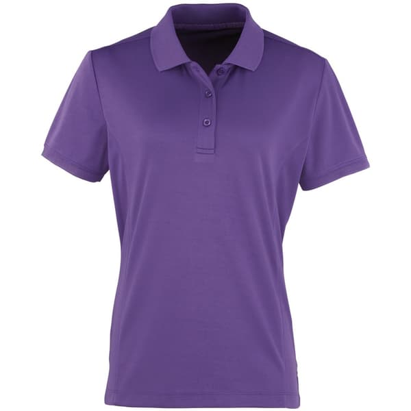 Premier Kvinnor/Damer Coolchecker kortärmad piképolotröja med kort ärm Purple 2XL Premier Kvinnor/Damer Coolchecker kortärmad piképolotröja med kort ärm Purple 2XL
