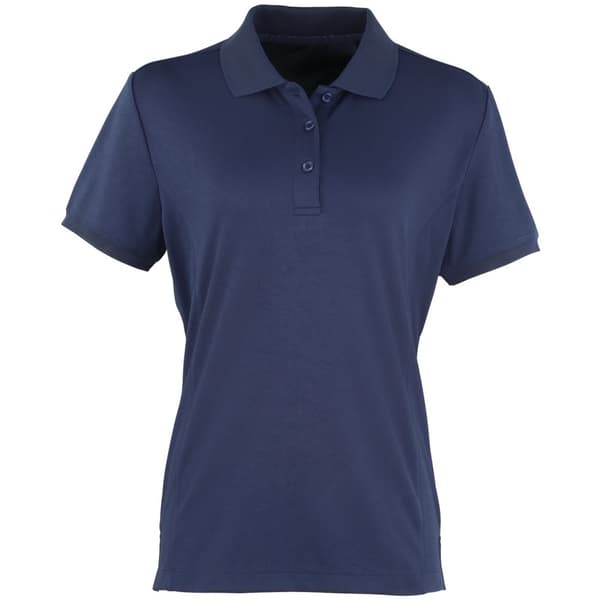 Premier Womens/Ladies Coolchecker Short Sleeve Pique Polo T-Shirt