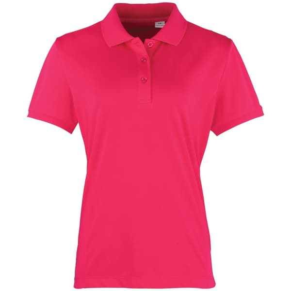 Premier Womens/Ladies Coolchecker Short Sleeve Pique Polo T-Shirt