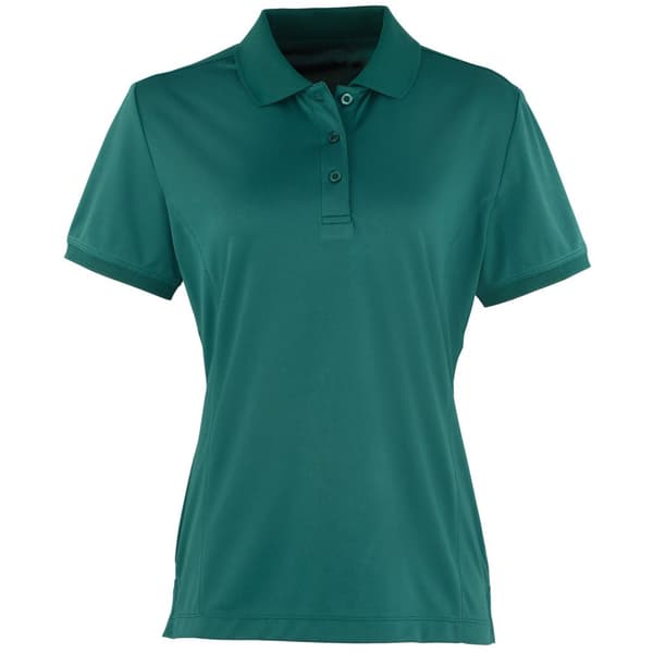 Premier Womens/Ladies Coolchecker Short Sleeve Pique Polo T-Shirt