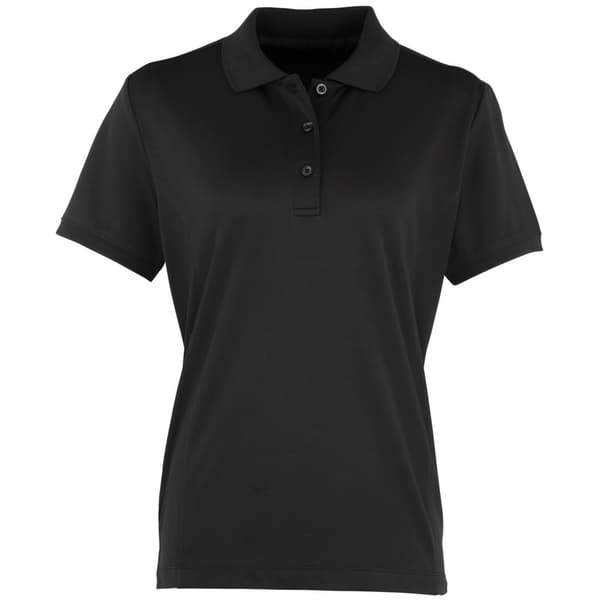 Premier Kvinnor/Damer Coolchecker kortärmad piképolotröja med kort ärm Black S Premier Kvinnor/Damer Coolchecker kortärmad piképolotröja med kort ärm Black S