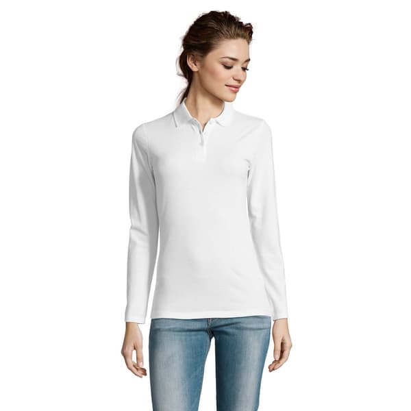 SOLS Womens/Ladies Perfect långärmad piképolotröja