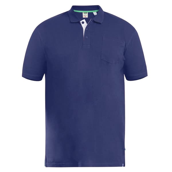 Duke Mens D555 Grant Pique Kingsize Polo Shirt Navy 5XL