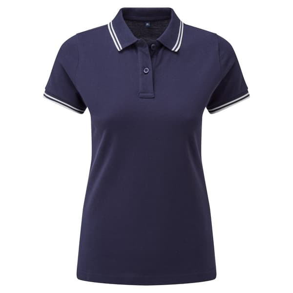 Asquith & Fox Womens/Ladies Classic Fit Tipped Polo