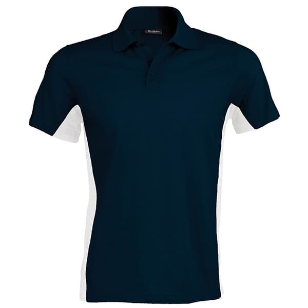 Kariban Mens Short Sleeve Flag Polo Shirt (Dual Colour)
