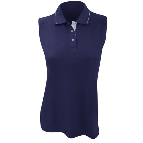 Kustom Kit Gamegear® Ladies Proactive polotröja utan ärmar Navy/White 8