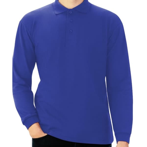 Casual Classic Långärmad polo för män