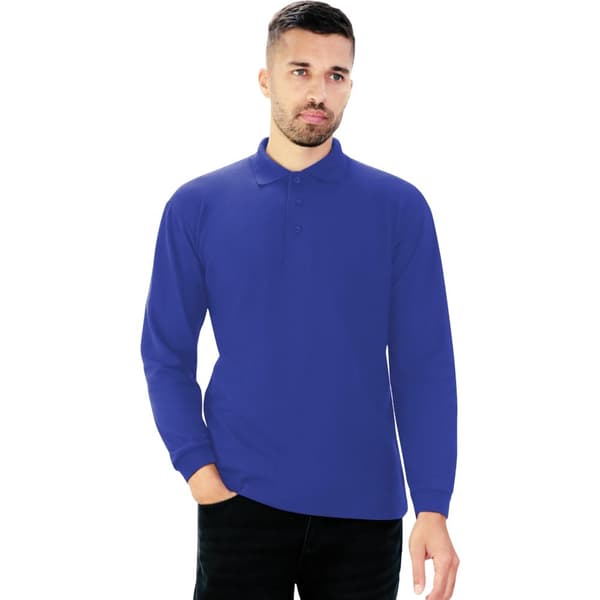 Casual Classic Mens Long Sleeve Polo