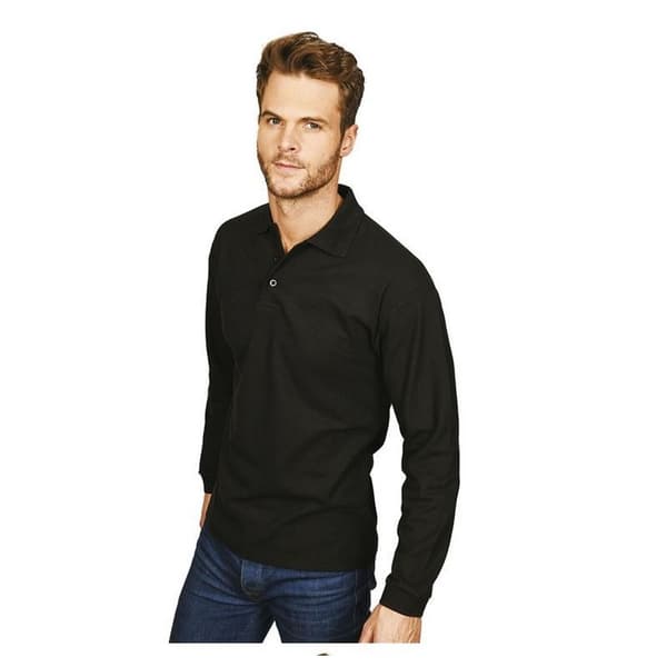 Casual Classic Mens Long Sleeve Polo
