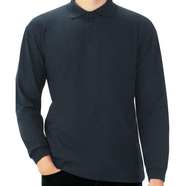 Casual Classic Långärmad polo för män