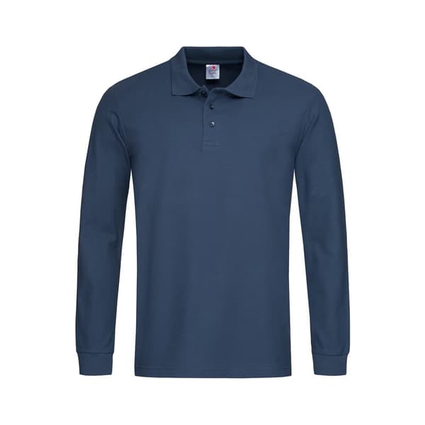 Stedman Mens Long Sleeved Cotton Polo