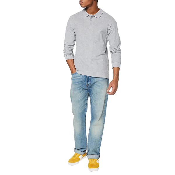 Stedman Mens Long Sleeved Cotton Polo