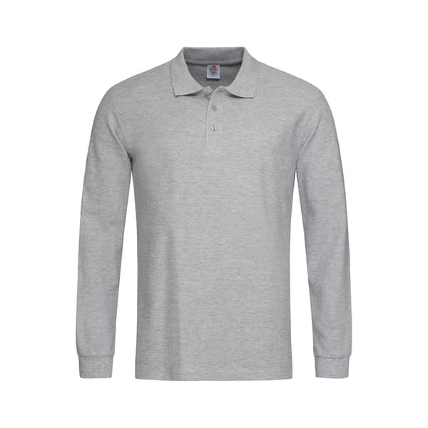 Stedman Mens Long Sleeved Cotton Polo