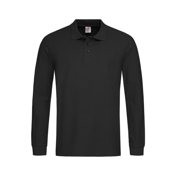 Stedman Mens Long Sleeved Cotton Polo