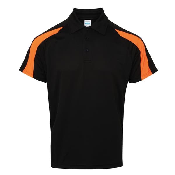 AWDis Just Cool Mens Short Sleeve Contrast Panel Polo Shirt