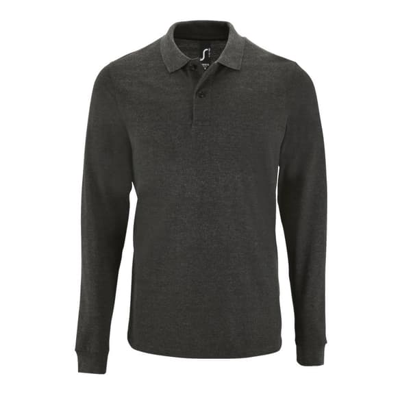 SOLS Perfect langærmet poloshirt med pique polo til mænd