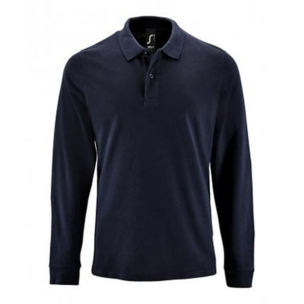 SOLS Perfect langærmet poloshirt med pique polo til mænd