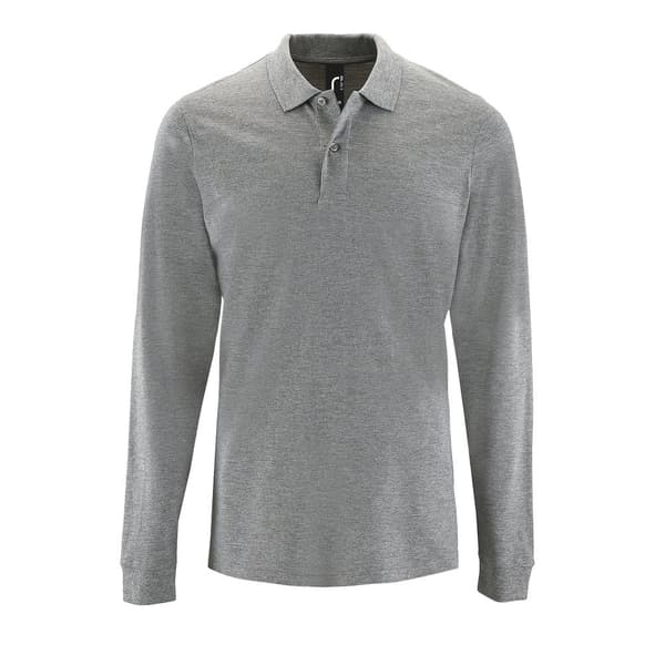SOLS Perfect langærmet poloshirt med pique polo til mænd