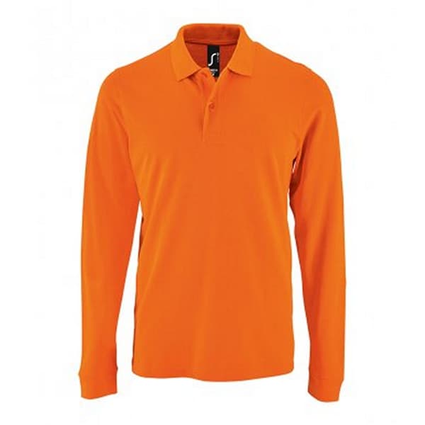 SOLS Perfect langærmet poloshirt med pique polo til mænd