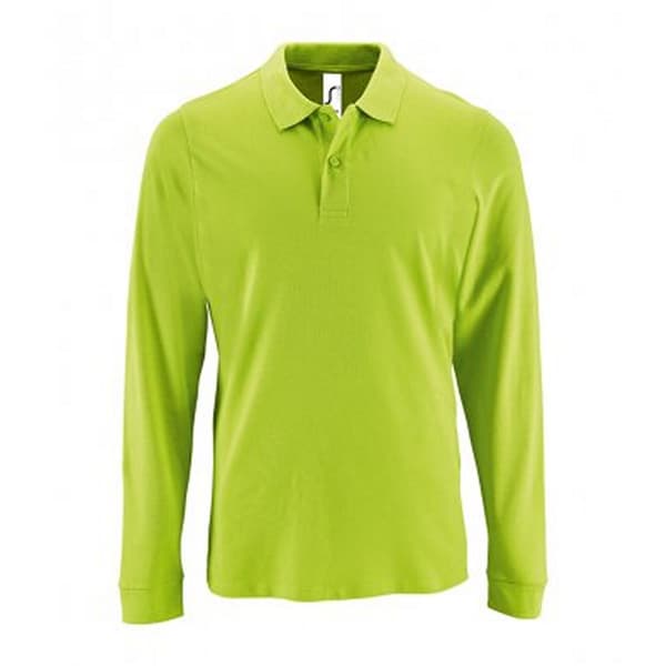 SOLS Perfect langærmet poloshirt med pique polo til mænd