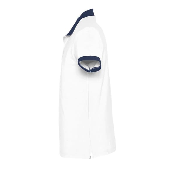 SOLS Prince Unisex Contrast Pique kortärmad polotröja i bomull med kontrastpiké
