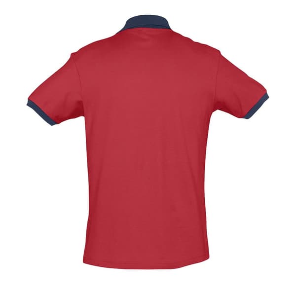 SOLS Prince Unisex Contrast Pique kortärmad polotröja i bomull med kontrastpiké