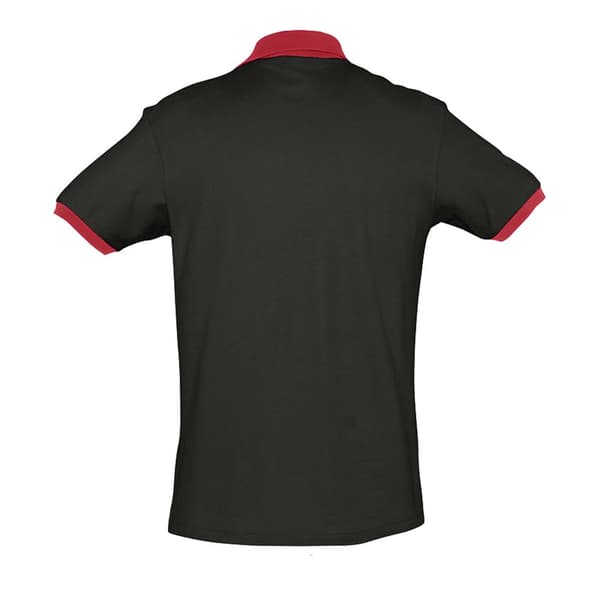 SOLS Prince Unisex Contrast Pique kortärmad polotröja i bomull med kontrastpiké
