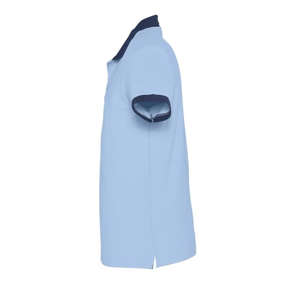 SOLS Prince Unisex Contrast Pique kortärmad polotröja i bomull med kontrastpiké