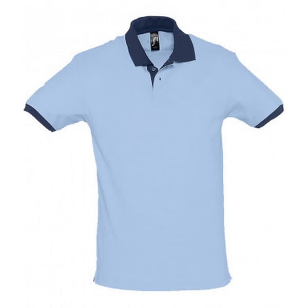 SOLS Prince Unisex Contrast Pique Short Sleeve Cotton Polo Shirt