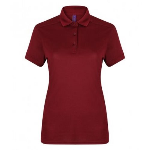 Bild av Henbury Kvinnors / damer Stretch Microfine Pique poloskjorta