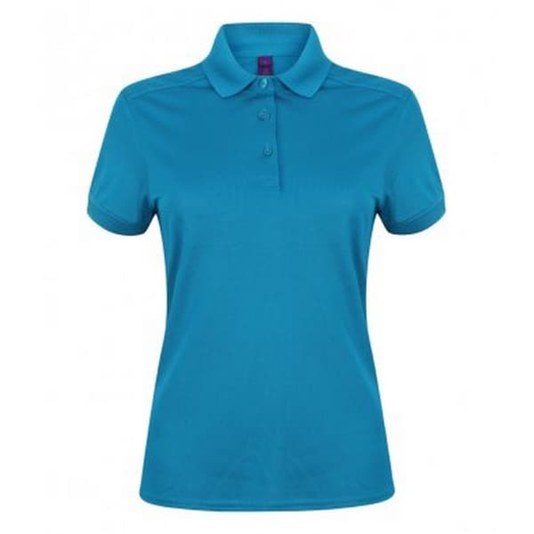 Henbury Womens/Ladies Stretch Microfine Pique Polo Shirt