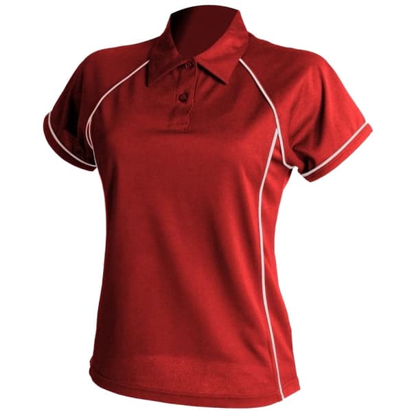Finden & Hales Coolplus Piped Sports Polo Shirt för kvinnor