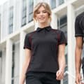 Miniatyrbilde 2 av 2: Finden & Hales Womens Coolplus Piped Sports Polo Shirt