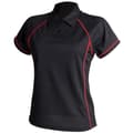 Miniatyrbilde 1 av 2: Finden & Hales Womens Coolplus Piped Sports Polo Shirt