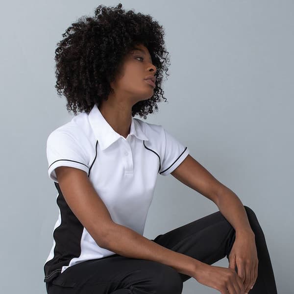 Finden & Hales Coolplus Piped Sports Polo Shirt för kvinnor