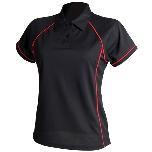 Finden & Hales Coolplus Piped Sports Polo Shirt för kvinnor