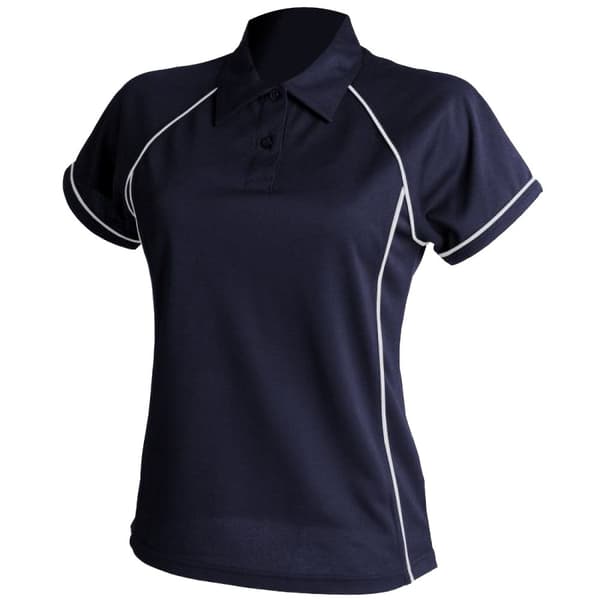 Finden & Hales Coolplus Piped Sports Polo Shirt för kvinnor